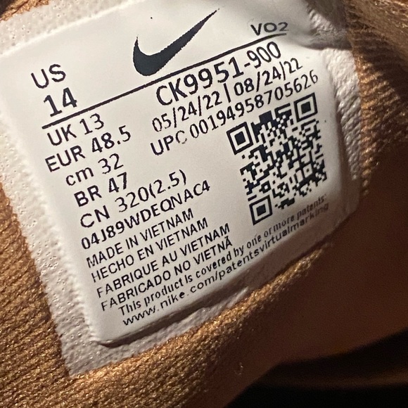 NEW Nike React SFB Carbon Mid Boots sz 14 Coyote Brown - Picture 8 of 8